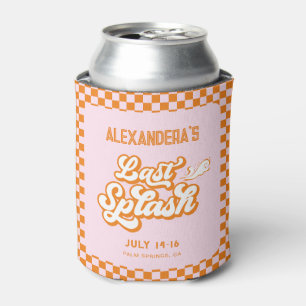 Pink Last Splash Pool Bachelorette Can Cooler