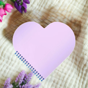Pink Lavender Heart Notebook