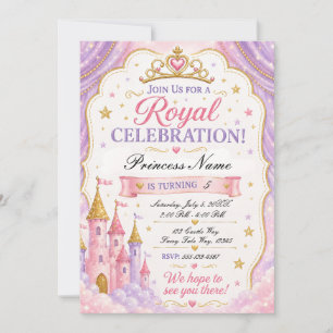 Pink Lavender Princess Invitation