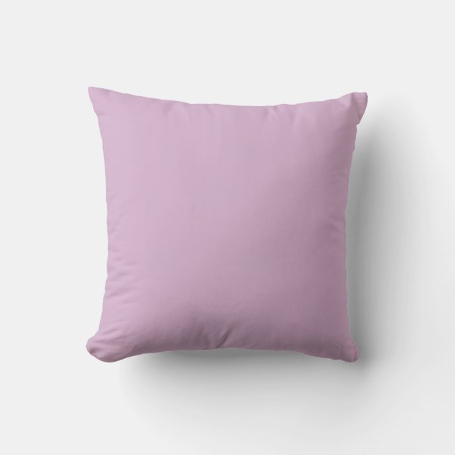 Pink Lavender Solid Colour Cushion (Front)