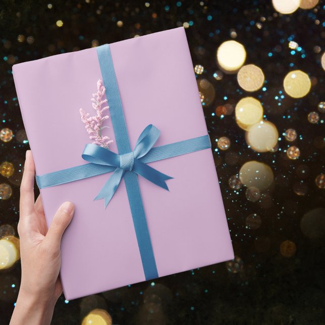 Pink Lavender Solid Colour Wrapping Paper (Creator Uploaded)