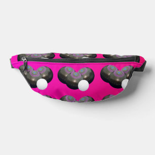 Pink Lawn Bowls And Jack, Bum Bags
