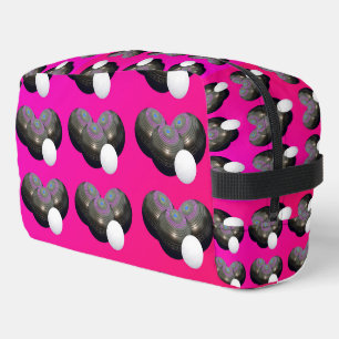 Pink Lawn Bowls And Jack, Dopp Kit