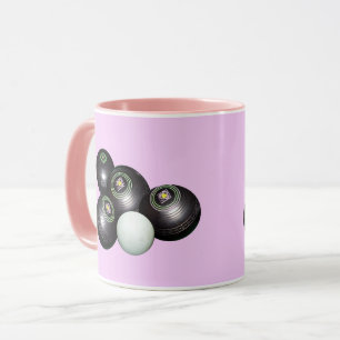 Pink Lawn Bowls, Coffee Mug