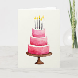 Pink Layered Treat Art Card