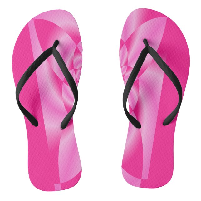 Pink Leaf Petal Jandals (Footbed)