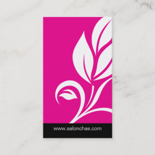Pink Leaf Salon Spa Business Card