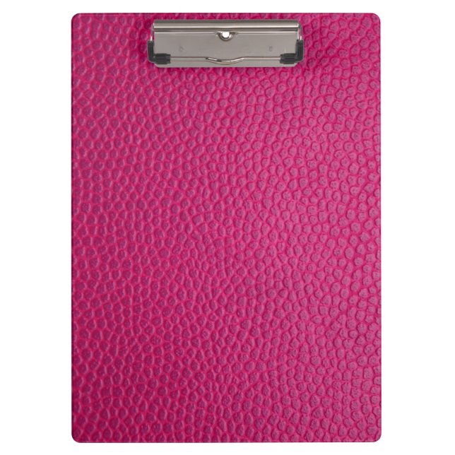Pink leather  clipboard (Front)