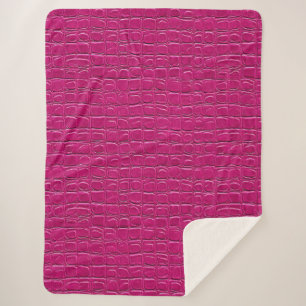 💗 Pink Leather Cosy Home Style Sherpa Blanket 💗
