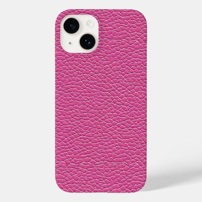 Pink leather effect pattern Case-Mate iPhone case (Back)