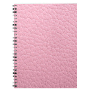Pink leather notebook