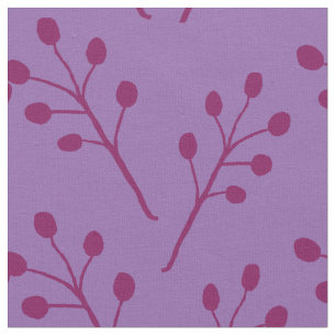 Pink Leaves  Fabric