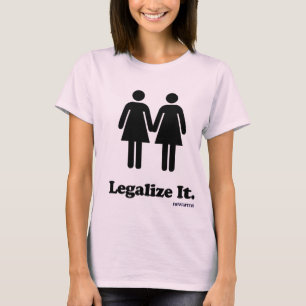 Pink Legalise Gay Marriage Shirt