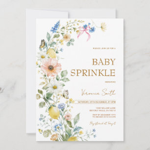 Pink Lemon Citrus Baby Sprinkle Invitation