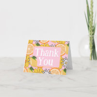 Pink Lemon Orange Floral