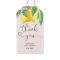 Pink Lemon thank you tag