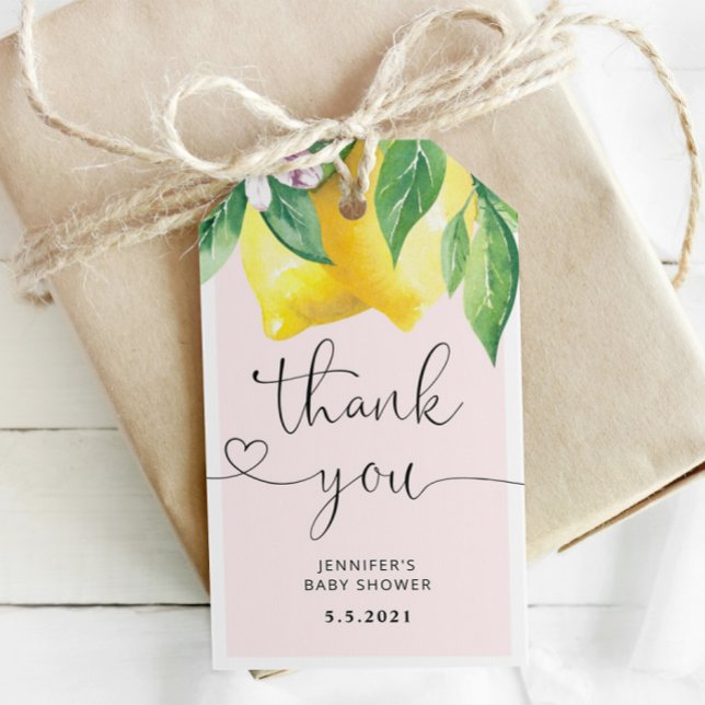 Pink Lemon thank you tag (Creator Uploaded)