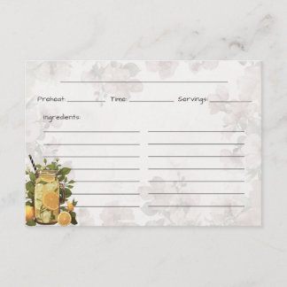 Pink Lemonade Basic Recipe Card
