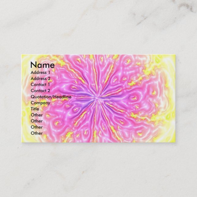 Pink Lemonade Business Card (Front)