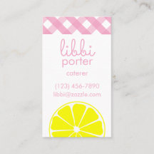 Pink Lemonade Business or Contact Cards