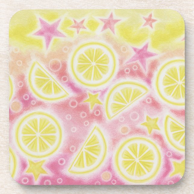 Pink Lemonade coaster set (Front)