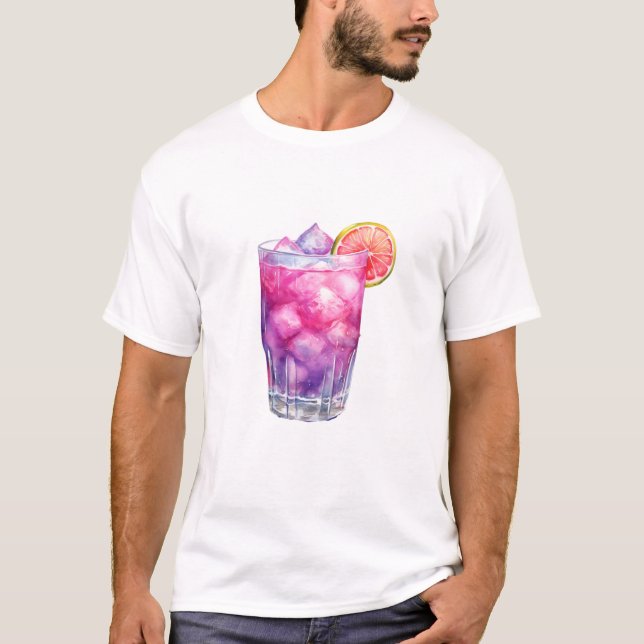 Pink Lemonade Cocktail T-Shirt (Front)