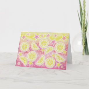 Pink Lemonade 'Congratulations!' greetings card