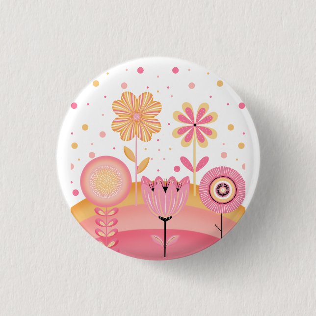 Pink Lemonade Garden 3 Cm Round Badge (Front)
