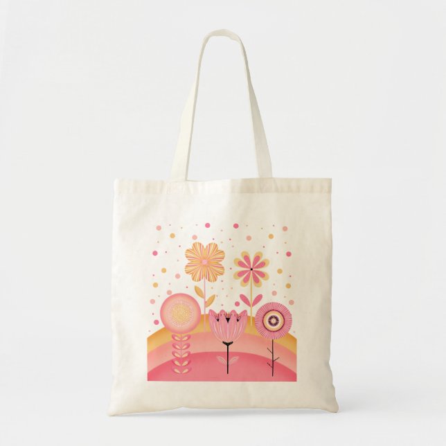 Pink Lemonade Garden Tote Bag (Front)