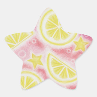 Pink Lemonade 'lemons' sticker star