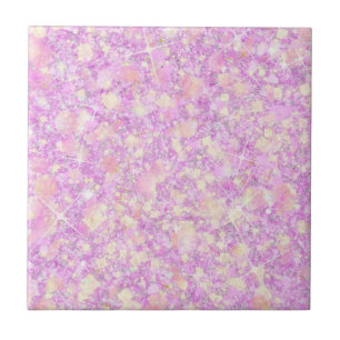 Pink Lemonade Magenta Color Solid Faux Glitter Tile