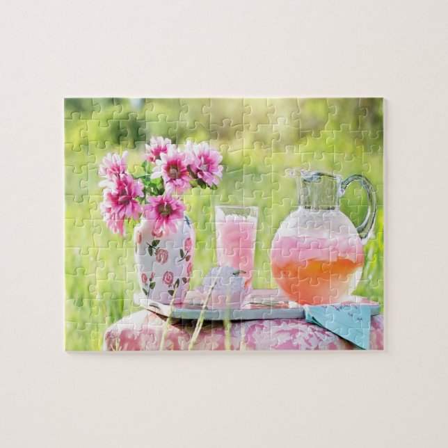 Pink lemonade picture jigsaw puzzle (Horizontal)