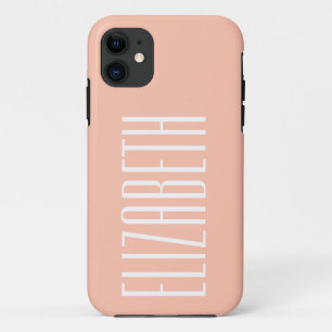 Pink Lemonade Solid Colour Minimalist Name Case-Mate iPhone Case