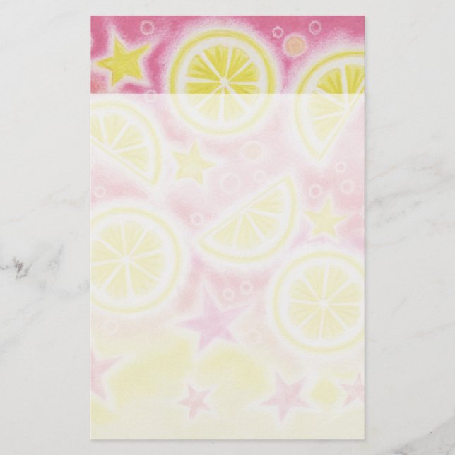 Pink Lemonade stationery header (Front)