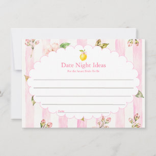 Pink Lemonade Summer Floral Bridal Shower Card