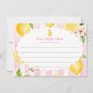 Pink Lemonade Summer Lemon Bridal Shower Card