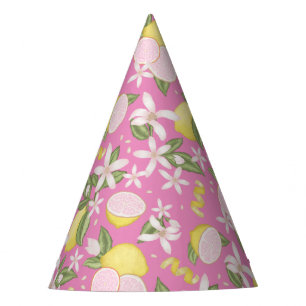 Pink Lemonade Summer Lemon Themed Birthday Party Hat