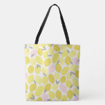 Pink Lemonade Tote Bag<br><div class="desc">Modern yellow and pink lemon print design by Shelby Allison.</div>