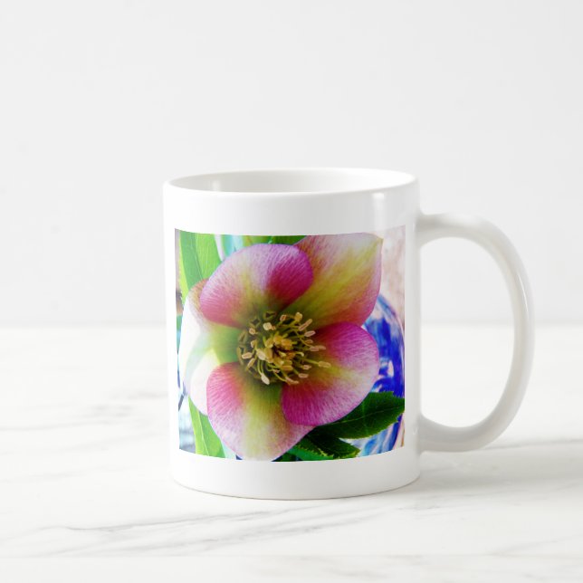 Pink Lenten Rose, Coffee Mug (Right)