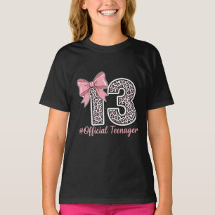 Pink Leopard “13” – Official Teenager T-Shirt
