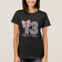 Pink Leopard “13” – Official Teenager T-Shirt