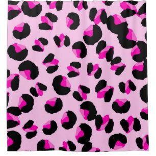 Pink leopard. Animal skin pattern. Leopard. Panthe Shower Curtain