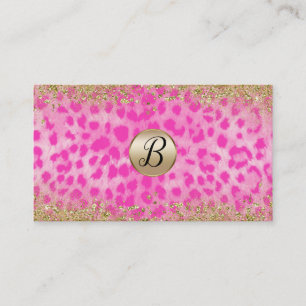 Pink Leopard Cheetah Gold Glitter Customer Loyalty