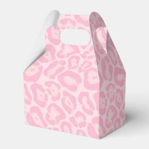 Pink Leopard Cheetah Print Safari Favour Box
