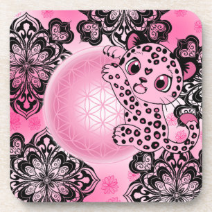 Pink Leopard Harmony Coaster