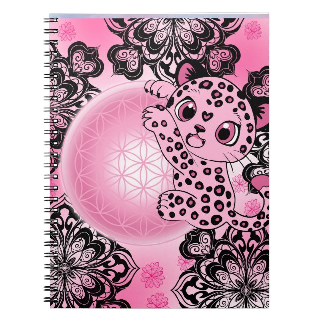 Pink Leopard Harmony Notebook (Front)