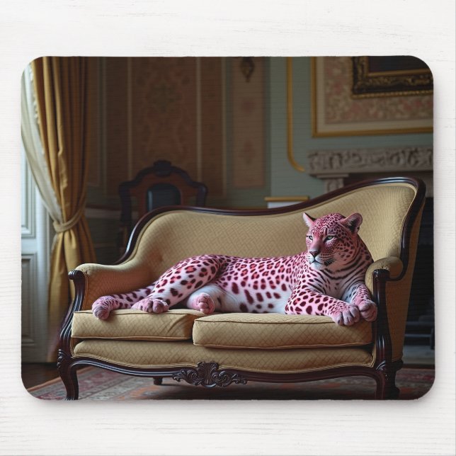 Pink leopard mousepad (Front)