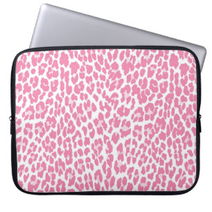 Pink Leopard Pattern Laptop Sleeve