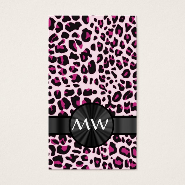 Pink leopard print and monogram (Front)