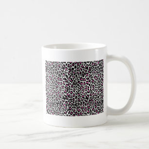 pink leopard print coffee mug